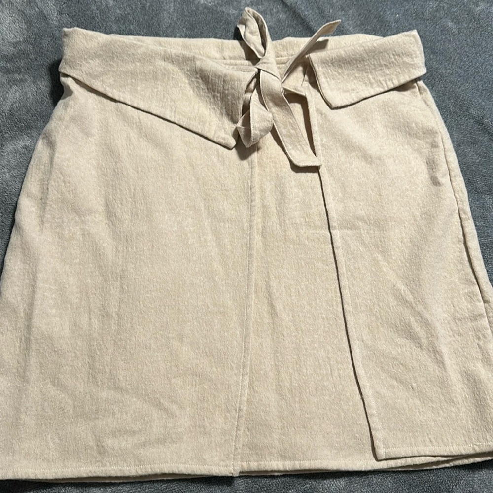 Atelier Delphine Wool Blend Skirt, Cream, NWT